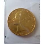 A 19th Century Queen Victoria Full Sovereign dated 1872