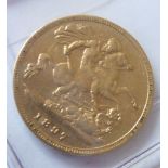 A 19th Century Victorian Half Sovereign dated 1897