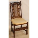 A late 17th Century walnut Side Chair,