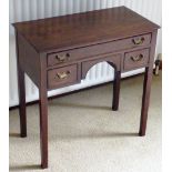 A George III mahogany Lowboy of diminutive proportions,