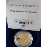 A boxed Queen Elizabeth II 2015 gold Sovereign,