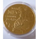 A Jersey silver gilt Commemorative 50 Pence Piece "Make Me A Soldier Lord"