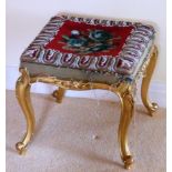 A mid 19th Century giltwood Stool,