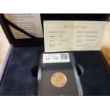A boxed Limited Edition 2015 UK Gold Sovereign with paperwork