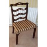 A Chippendale period mahogany ladder back Chair,