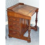 A large mid 19th Century mahogany Davenport Desk,