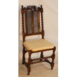 A late 17th Century walnut Side Chair,