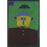Paul Duhem (1919-1999) PersonnagePastel et gouache sur papierSigné en haut à gauche35 x 24 cm