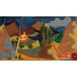 ANDRÉ LHOTE (1885-1962) Les Meules ou paysage de Mirmande aux meules, 1938Huile sur toileSignée en