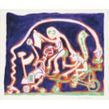 Yvon Taillandier (né en 1926) Sans titreGouache et crayon sur papier marouflé sur toileSigné en