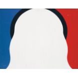 Takesada Matsutani (né en 1937) White Face, 1971Huile sur toile marouflée sur panneauSignée en bas à