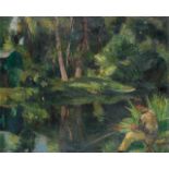 Charles Kvapil (1884-1957) PêcheurHuile sur toileSignée en bas à droite60 x 73 cm