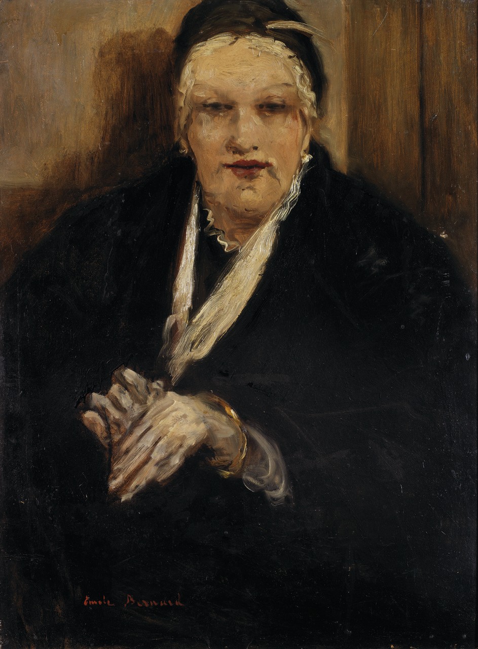 Emile Bernard (1868-1941)Portrait de FemmeHuile sur panneauSignée en bas à gauche80 x 62 cm