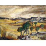 Auguste Chabaud (1882-1955) Paysage Oil on canvas; Signed lower left 28 x133/8 in.