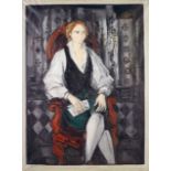 Ismael González de la Serna (1897-1968) Femme assise, 1936 Oil on canvas; Signed upper right;