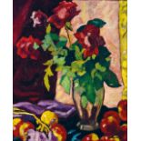 Louis Valtat (1869-1952) Nature morte aux fruits et fleurs Oil on canvas; Signed lower right 181/8 x