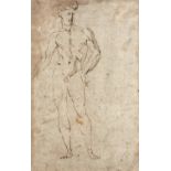 Giovanni BANDINI (1540-1599) Recto?: étude d’homme en pied Verso?: ÉTUDE D'HOMMES EN MOUVEMENT Plume