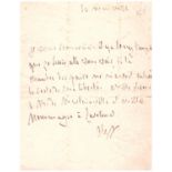 François-René de CHATEAUBRIAND. 1768-1848. Écrivain. B.A.S. (à M. de Martainville). S.l., 10?mai?