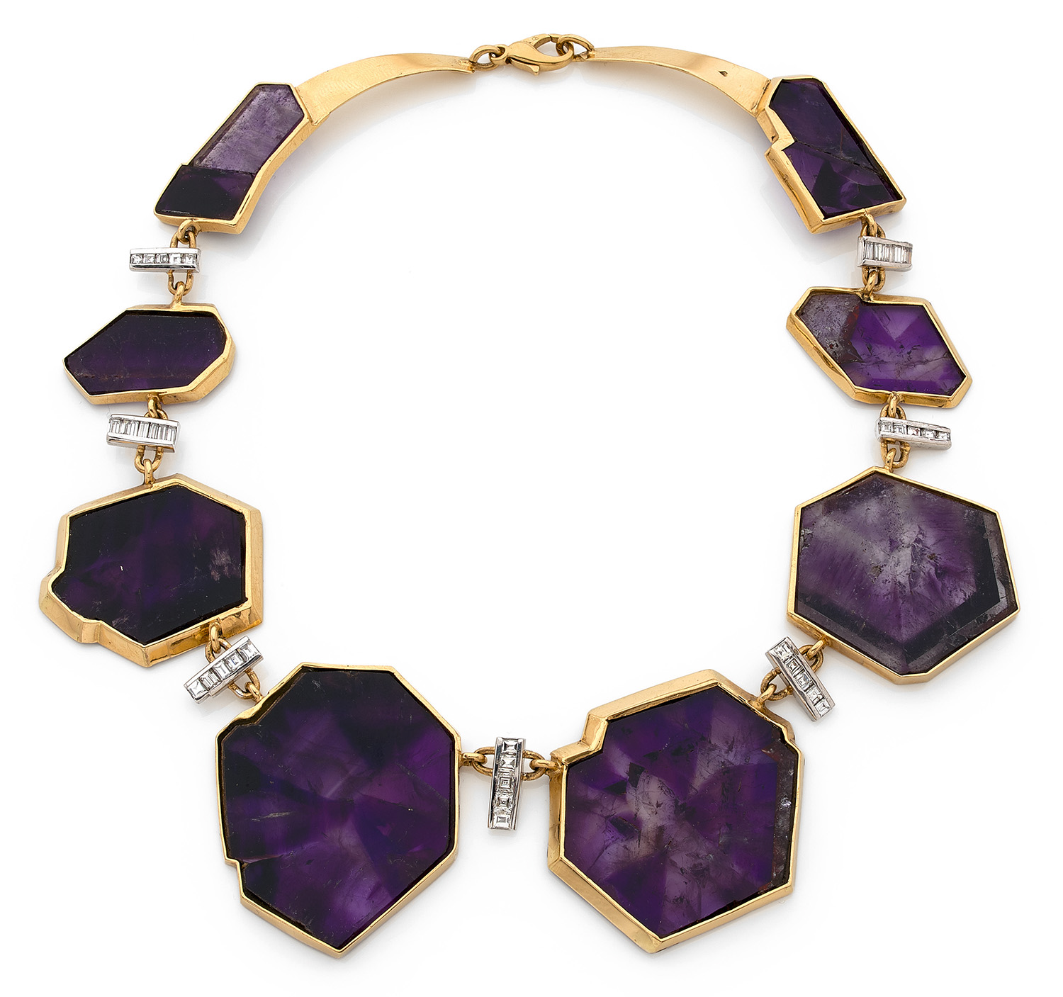 JEAN VENDOME ANNEE 2006 COLLIER AMETHYSTES 