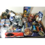 STAR WARS - a quantity of assorted modern items including tins, Tazo albums, playing card packs,