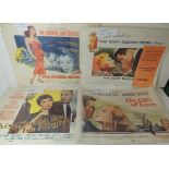 LOBBY CARDS - THE ANGEL WORE RED 1960 starring Ava Gardner and Dirk Bogarde, full set of eight;