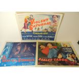 LOBBY CARDS - IN THE WAKE OF A STRANGER 1960 starring Tony Wright, full set of eight; VIOLENT