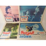 LOBBY CARDS - STRAIT JACKET 1963 starring Joan Crawford, scarce full set of eight cards