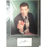 JAMES GARNER - as The Maverick a mounted photograph with autograph below