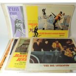 Approx 100 assorted lobby cards, singles or part sets, many different films, includes James Bond