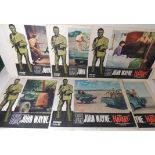 LOBBY CARDS - HATARI re-release 1967 starring John Wayne, full set of eight