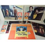 LOBBY CARDS - ONLY TWO CAN PLAY 1962 starring Peter Sellers and with Richard Attenborough, full