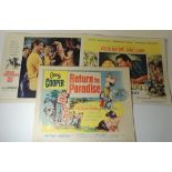 LOBBY CARDS - TARAS BULBA 1962 starring Tony Curtis and Yul Brynner, full set of eight; RETURN TO