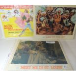 LOBBY CARDS - re-released musicals: MEET ME IN ST LOUIS 1962; ANNIE GET YOUR GUN 1962 AND SEVEN
