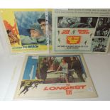 LOBBY CARDS - THE LONGEST DAY 1962, full set of eight; UP FROM THE BEACH 1965 full set of eight