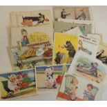 Approx 105 comic postcards including Lawson Wood, Cynicus, Geo Studdy Bonzo, Donal McGill, Agnes