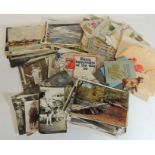 An interesting quantity of postcards and other ephemera including rp's of military portraits;