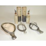 Two Chloryl Anaesthetic glass bottles in original card tubes, complete with all labellings and