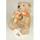 A modern Steiff teddy bear Royal Wedding 2011 "William & Catherine", 26cms high, with button, labels