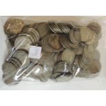 A quantity of half silver halfcrowns, florins, shillings and sixpences approx 80.00oz