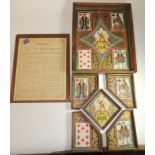 A French card game "Jeu Du Nain-Jaune" (game of the yellow dwarf), the box with sliding lid and with