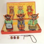 A Spears Game shooting game "The Three Bears" in original box complete with wire spring operated "