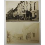 An rp postcard of High Street, Bridgwater Royal Clarence Hotel c.1910 and another of Shapwick Post