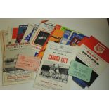 FOOTBALL PROGRAMMES - a quantity including Bridgwater Town v Swindon 1970 with two tickets;