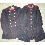 An early 20th Century Firemans Tunic with original brass National Fire Brigade Association buttons