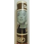 Scandecor Marilyn Monroe rolls of wallpaper in original card tube complete with original pack of