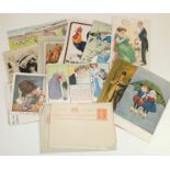 A small quantity of humorous postcards including artists Fred Spurgin, Tempest and Lawson Wood; some