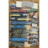 HORNBY, TRIANG and others - a quantity of unboxed steam and diesel locos, diesel shunters, goods