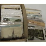 A quantity of photo topo postcards including views of Bristol, Clifton, Gloucester, Salisbury and