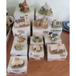 Twelve boxed Lilliput Lane miniature houses