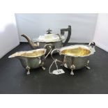 An early 20th Century EPNS three piece silver plated tea set